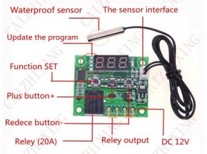W1209 12V DC Digital Temperature Controller - leetechbd